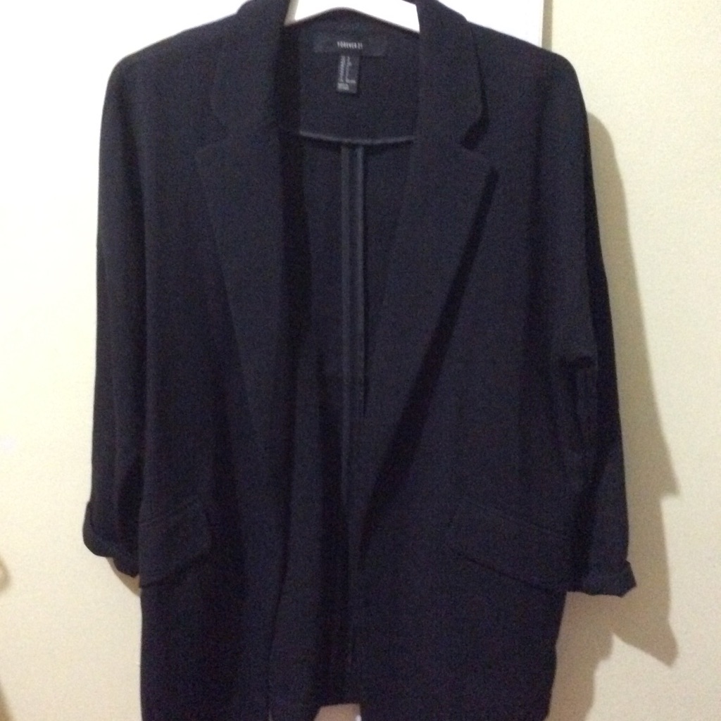 Basic Black Blazer With Pockets